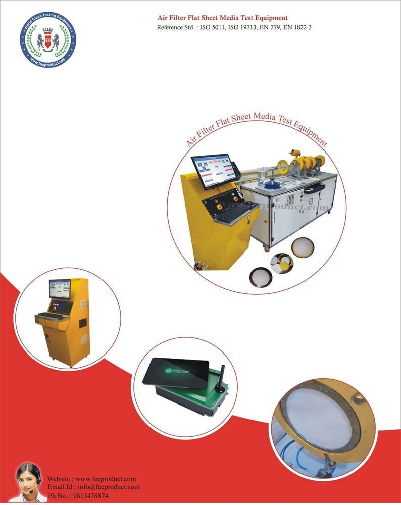 Air Filter Flat Sheet Media Test Rig