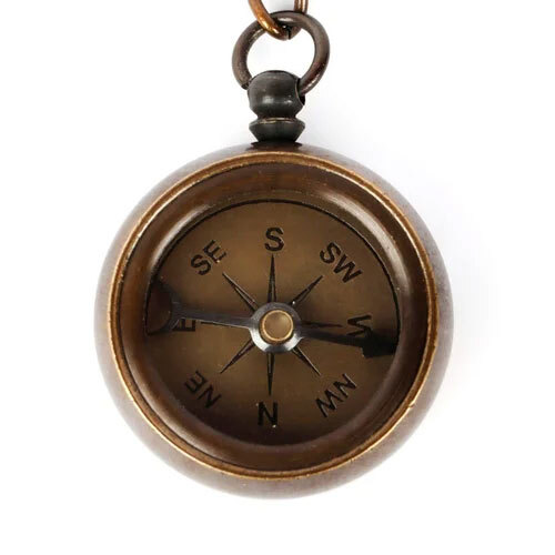 Antique Brass Keychain - Regional Style: Indian