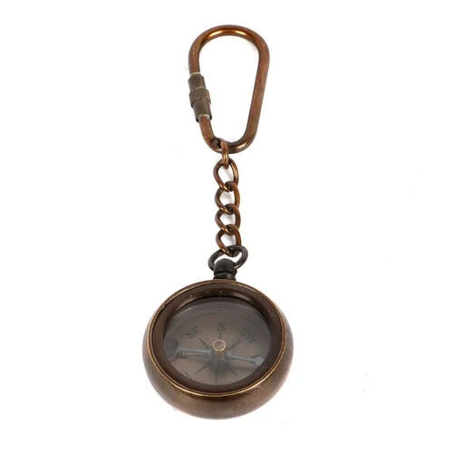 Antique Brass Keychain - Regional Style: Indian