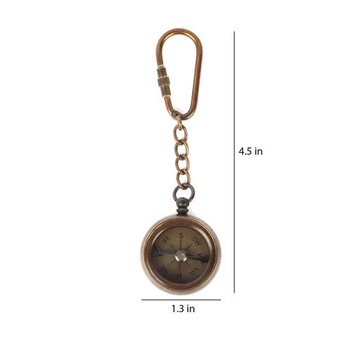 Antique Brass Keychain - Regional Style: Indian