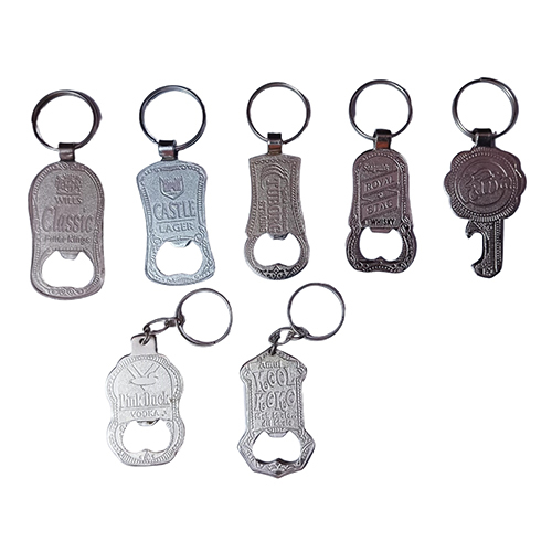Bottle Opener Key Chain - Color: Silver