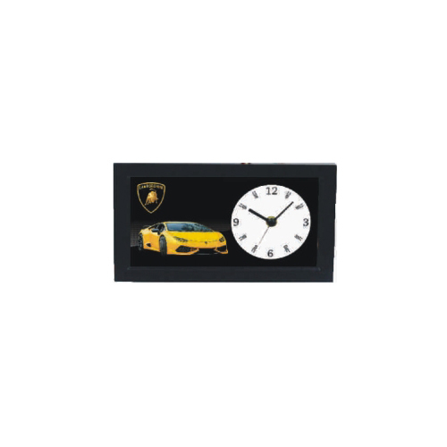 Pc-679 Pen Stand With Table Clock - Color: Black