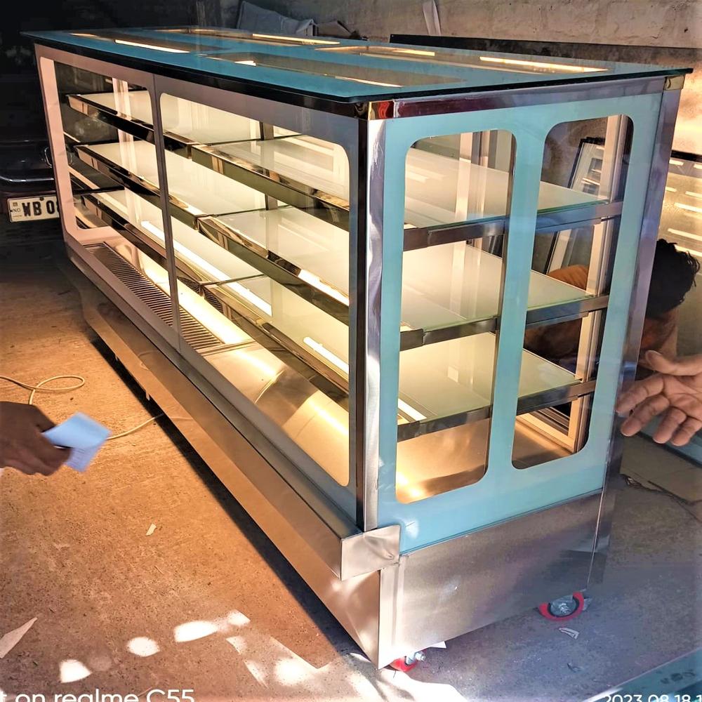 SS Straight Glass Counter