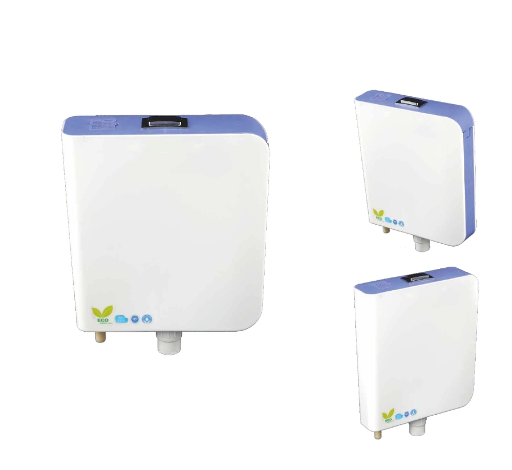 Push button toilet cistern