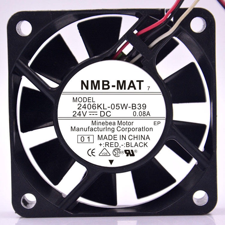 NMB 2406KL-05W-B39 DC24V 60*60*15MM 6015 6CM Original Brand-new Double-ball Bearing Frequency Converter Fan