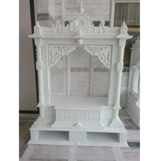 Carved Jali Makrana marble Temple