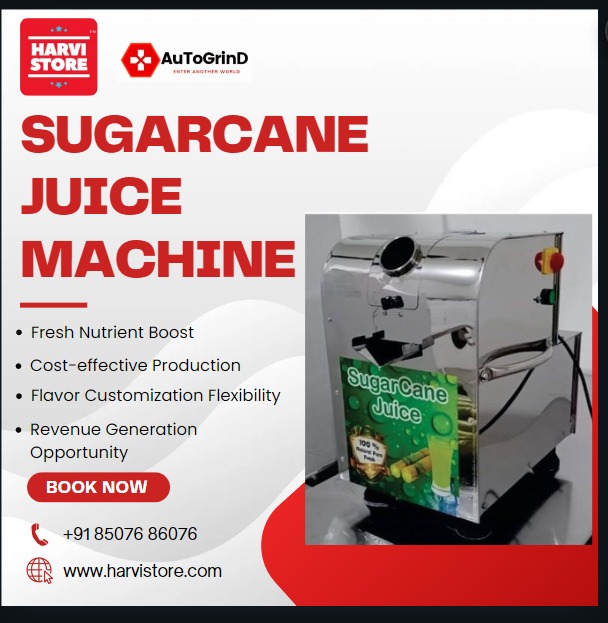 Sugarcane Juice Machine - Stainless Steel, 1.5hp Motor, 300-400 Glass/hour Capacity, Single Phase | Efficient Juice Extraction, 1-year Warranty