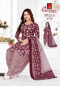 Ganpati Bella Patiyala vol-8  Dress Material