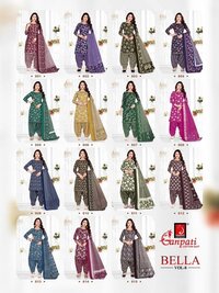 Ganpati Bella Patiyala vol-8  Dress Material