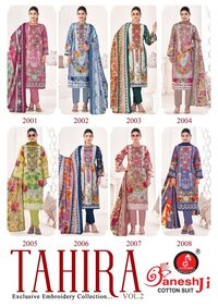 Ganeshji Tahira Vol-2  Dress Material