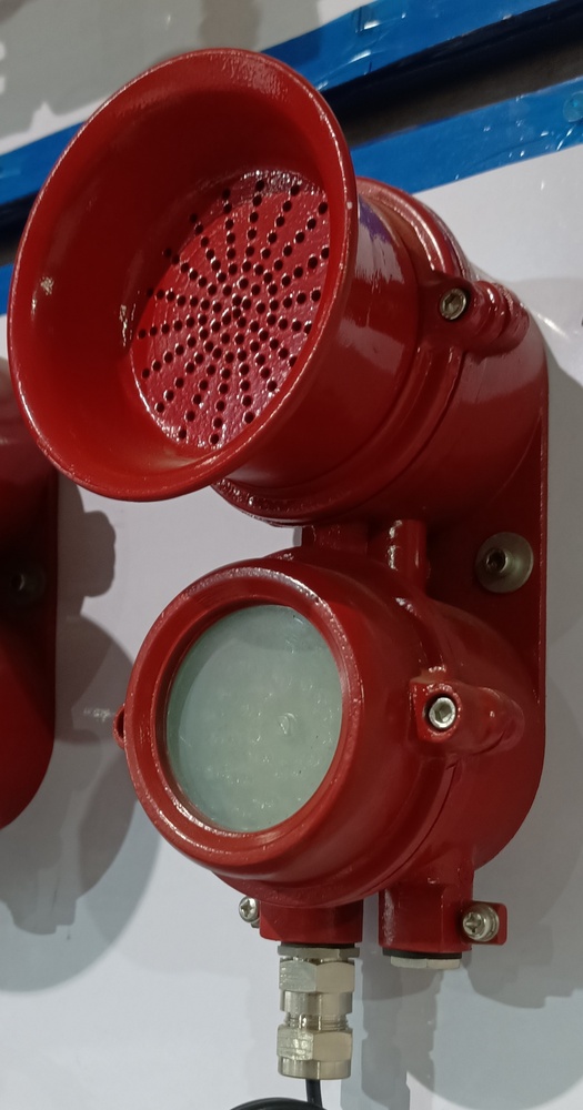 Flameproof Hooter - Cast Aluminum Alloy Lm6, Red, Ip65 Protection, 230v Rating | High Safety Standards, Prevents Short Circuits, Enhanced Durability