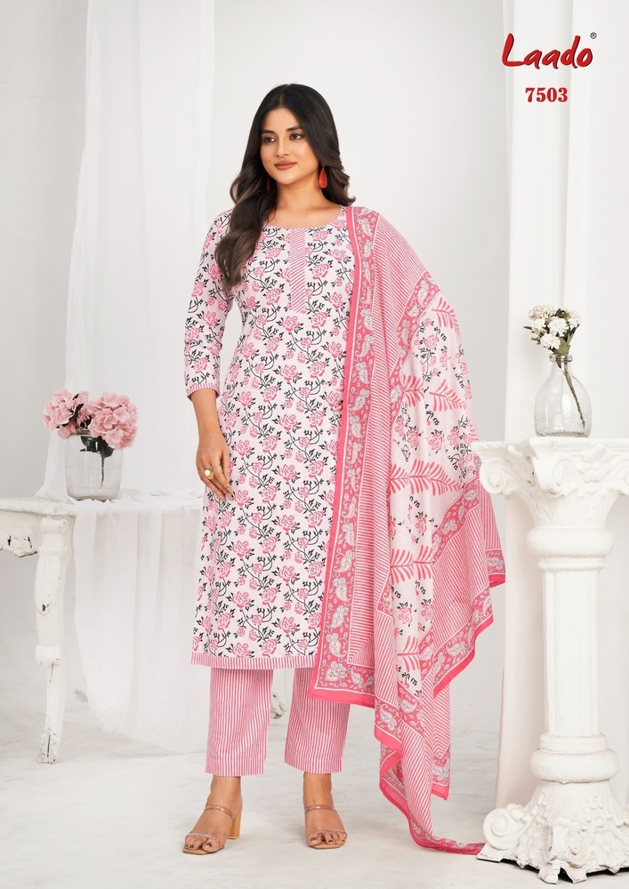 Laado Print Vol-75  Dress Material