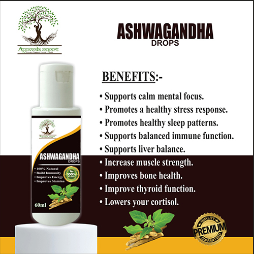 Ashwagandha Drops - Grade: Medicine Grade