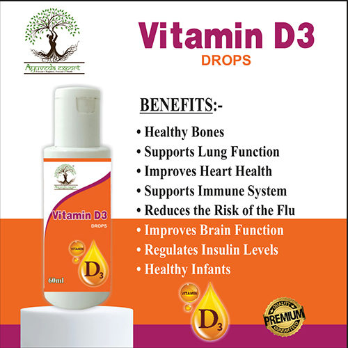 Vitamin D3 Drops - Grade: Medicine Grade