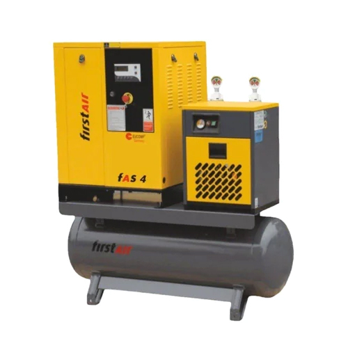 420 V Screw Air Compressor - Color: Yellow