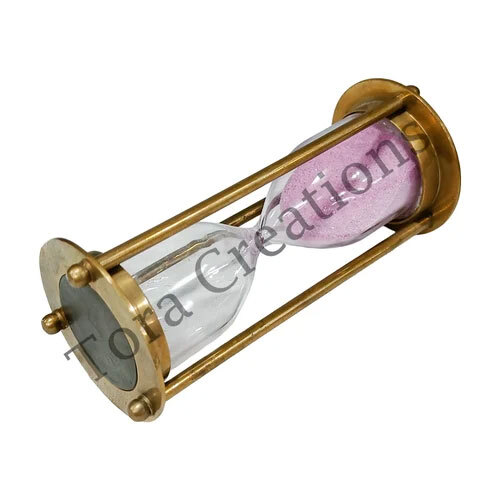 1 Minute Wooden And Brass Sand Timer