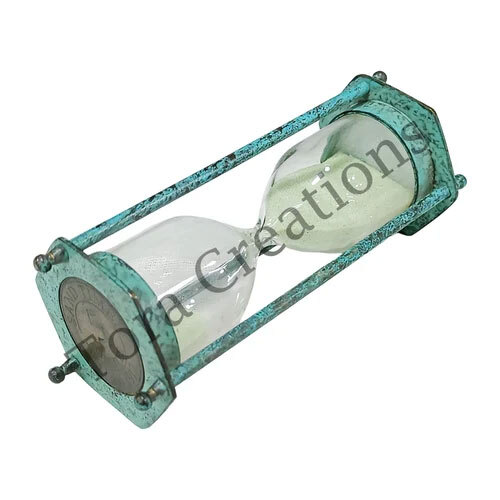 5 Minute Brass Hourglass Sand Timer