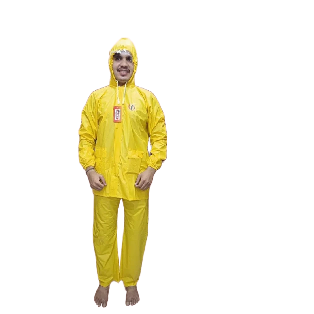 पीवीसी पीला बारिश सूट
