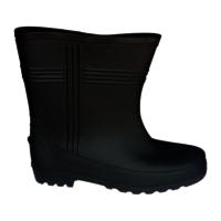 Rubber Safety Gumboots - Color: Black