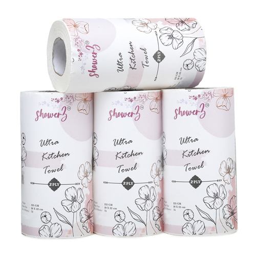 Shw-Kt-04 2Ply Uttra Kitchen Towel - Color: White