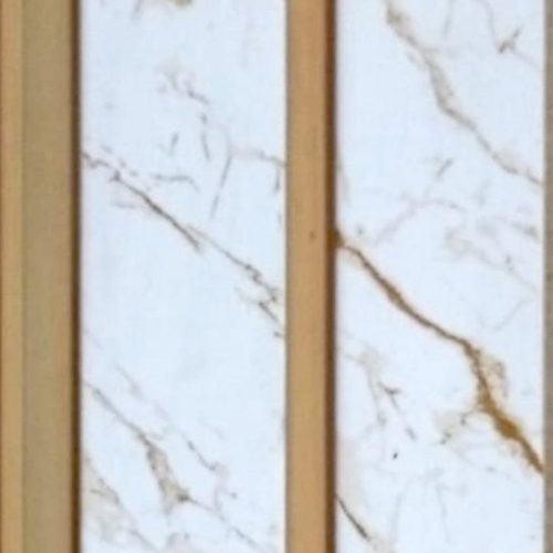 Bone White PVC Charcoal Wall Panels