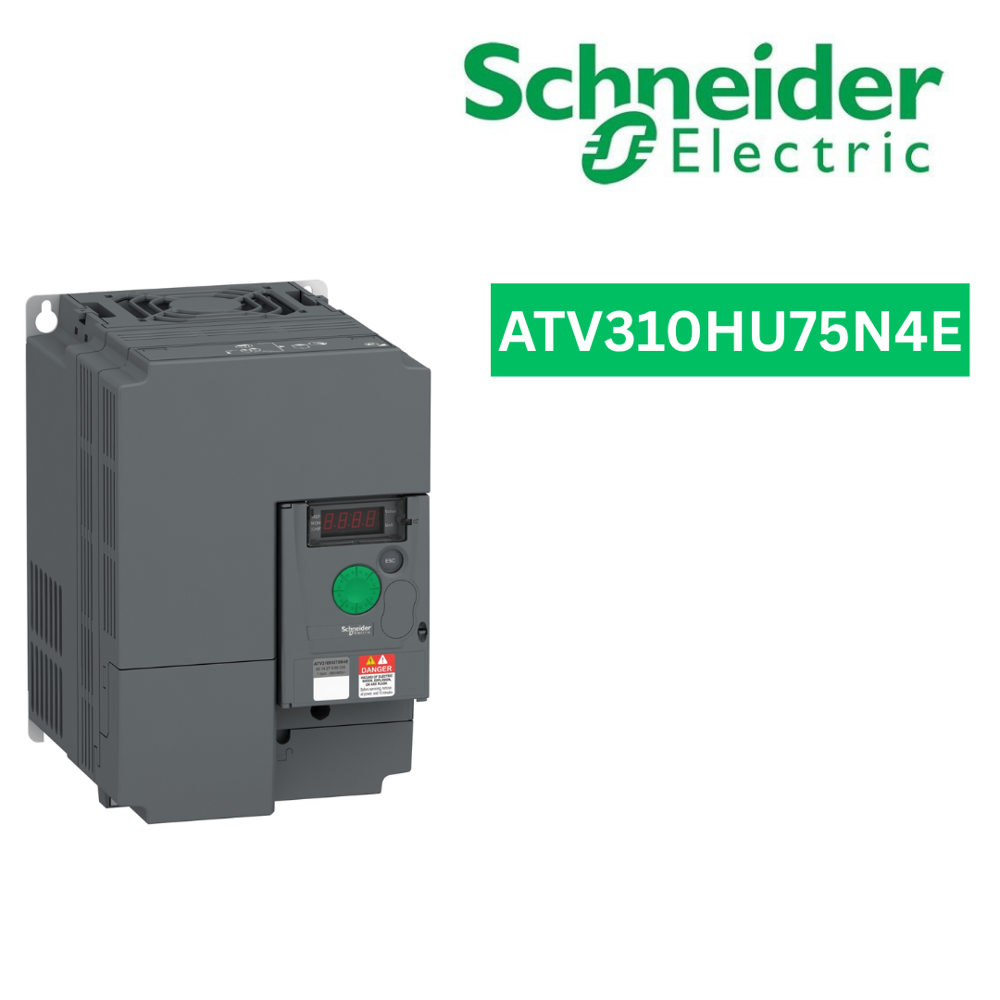 ATV310HU75N4E-variable speed drive, Easy Altivar 310, heavy duty, 7.5kW, 10hp, normal duty, 11kW, 15hp, 380 to 460V, without EMC