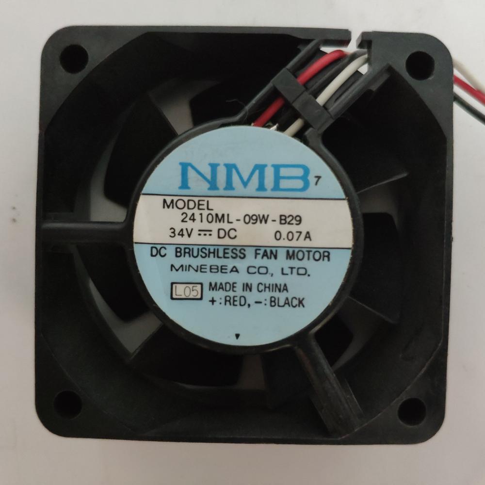 NMB 2410ML-09W-B29 DC 34V 0.07A 60*60*25mm 6cm 3W Cabinet Axial Cooling Fan