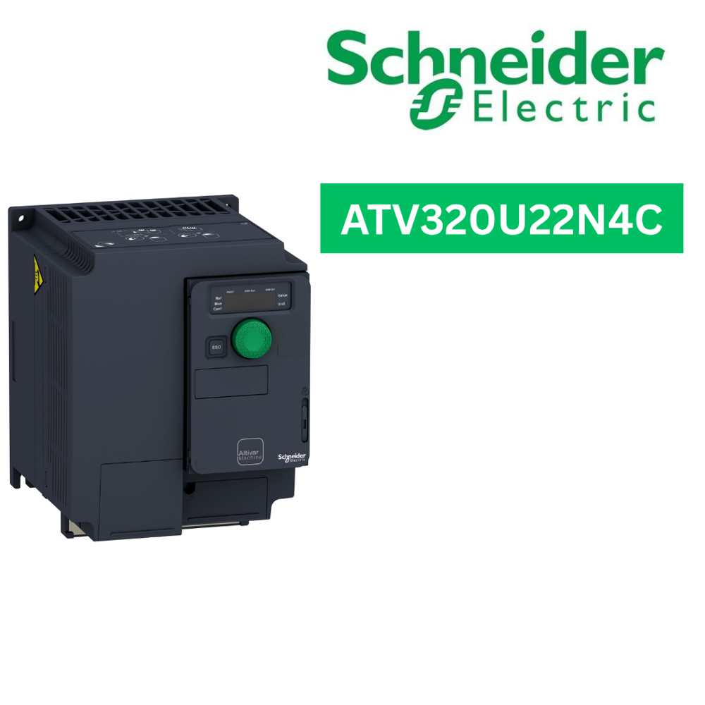 ATV320U22N4C-variable speed drive, Altivar Machine ATV320, 2.2kW, 380 to 500V, 3 phases, compact