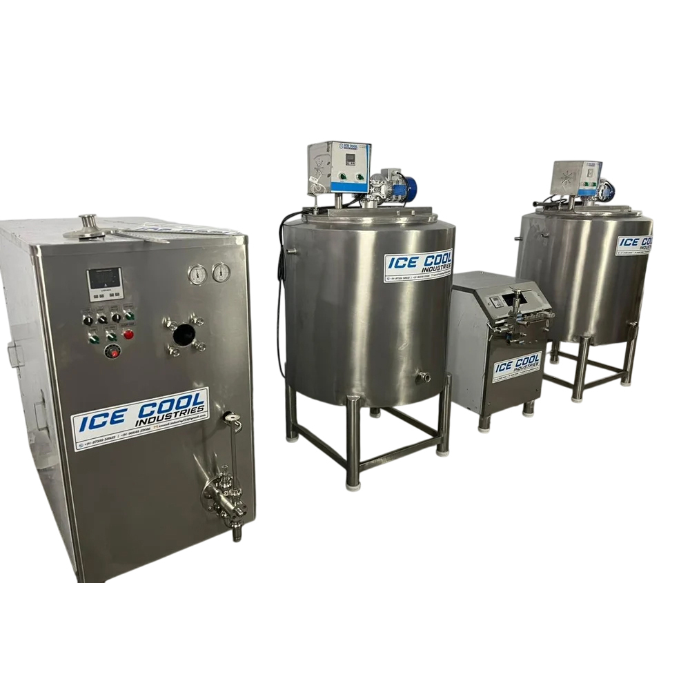 600 LPH Stainless Steel Ripple Ice Cream Plant