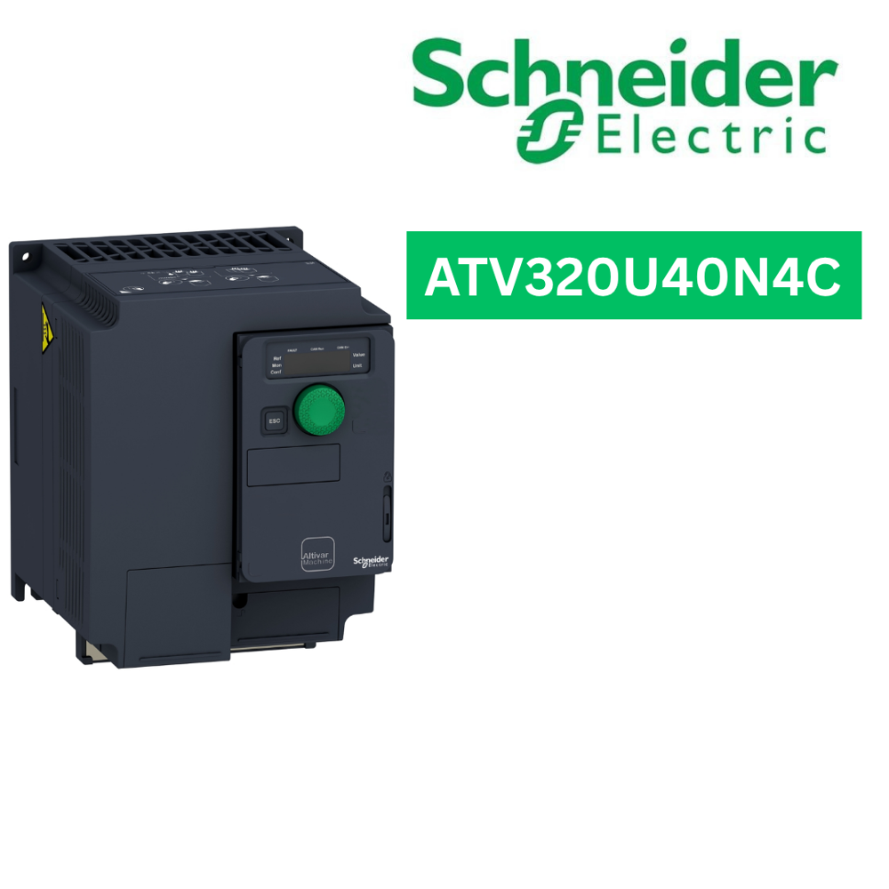 ATV320U40N4C-variable speed drive, Altivar Machine ATV320, 4kW, 380 to 500V, 3 phases, compact