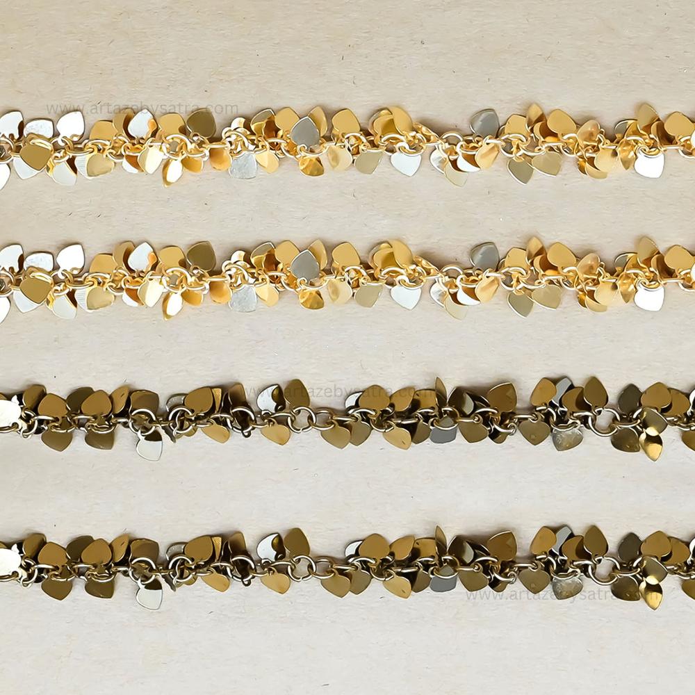 Heart Shape Iron Chain | Size : 15mm | Qty : 1mtr | IC18