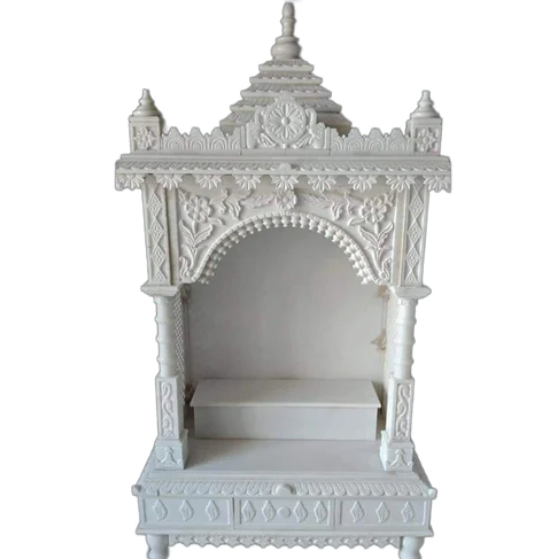 Polished Makrana Marble Temple
