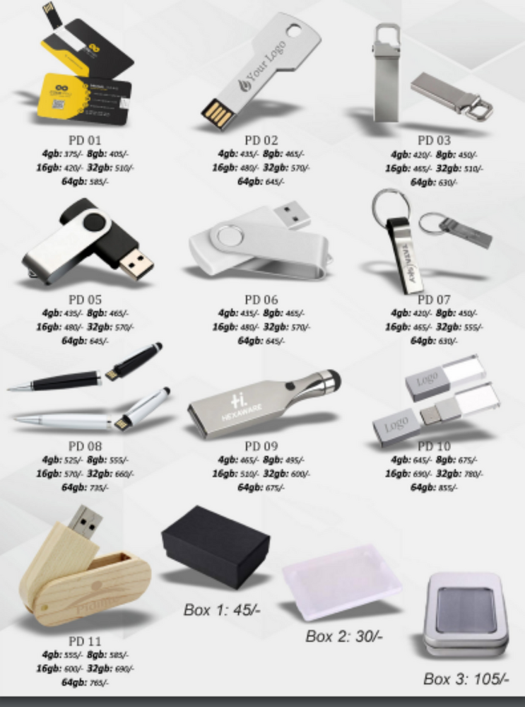 Promotional Card Pen Drive - Application: Computer