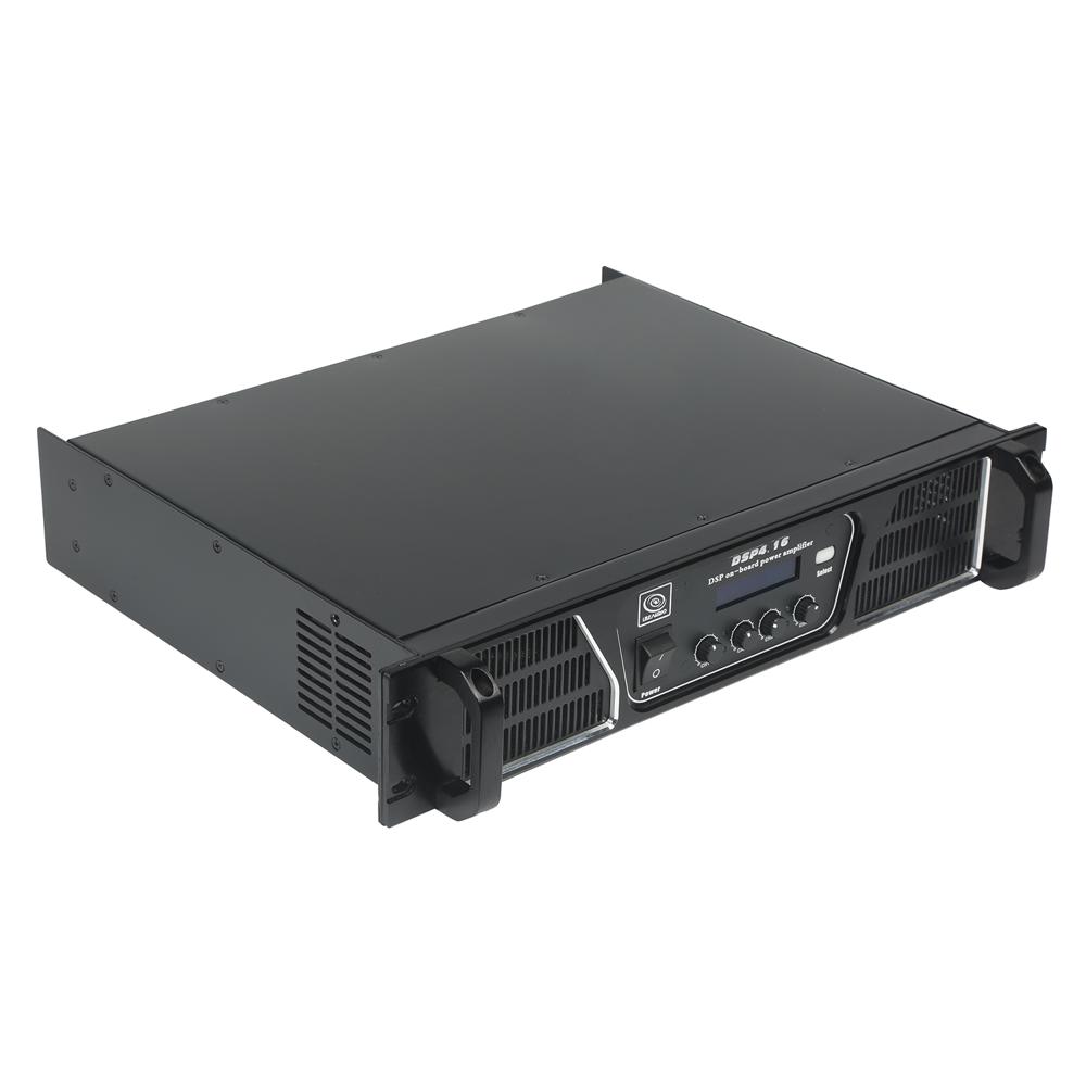 Power Amplifier - Aluminum Alloy, 483x390x88mm, Black | 4 Channels At 3000w @ 4 Ohm, Dsp With 30 Presets, Heatsink, Low Impedance, 1-year Warranty