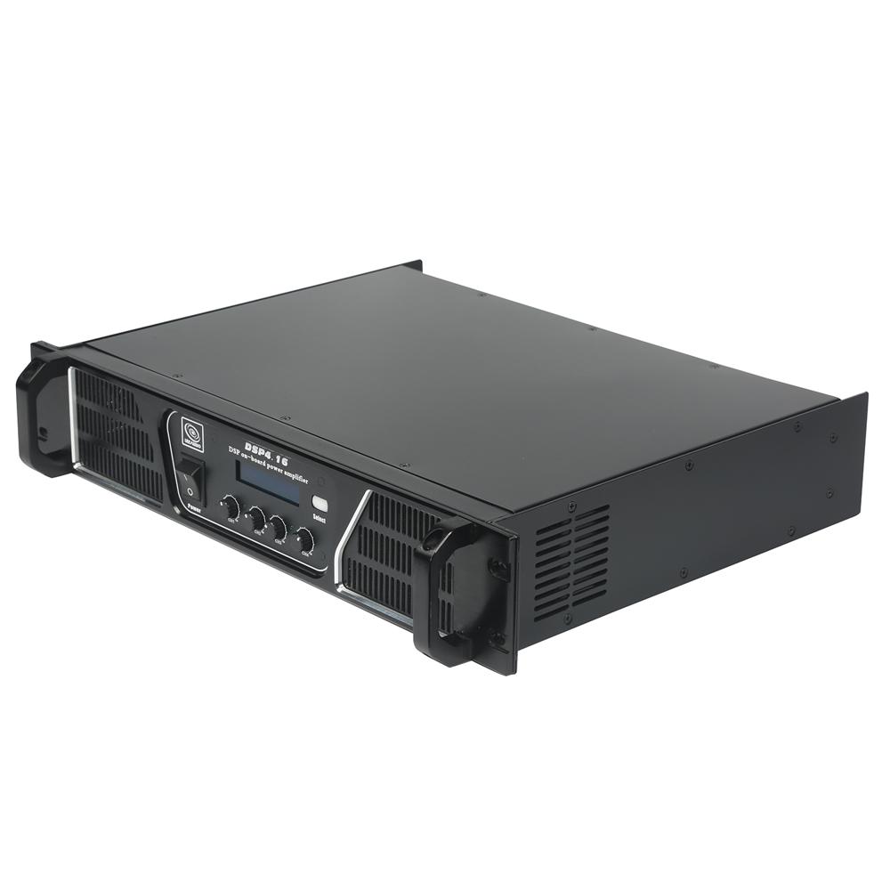 Power Amplifier - Aluminum Alloy, 483x390x88mm, Black | 4 Channels At 3000w @ 4 Ohm, Dsp With 30 Presets, Heatsink, Low Impedance, 1-year Warranty