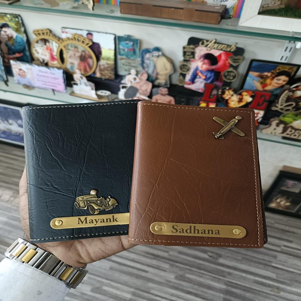 Premimum Passport Cover Customised - Color: Black