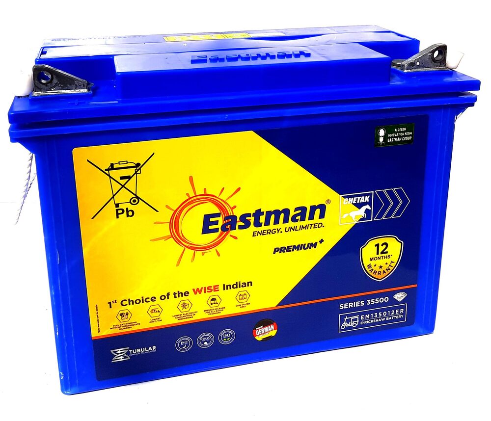 Eastman E Rickshaw Battery - Features: Sealed On All Sides