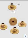 Brass Ear Studs - Color: Different Available