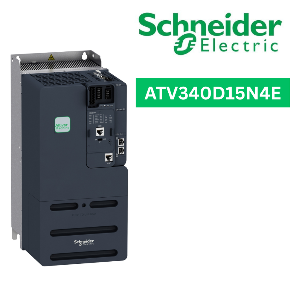 ATV340D15N4E-variable speed drive, Altivar Machine ATV340, 15kW, heavy duty, 400V, 3 phases, Ethernet
