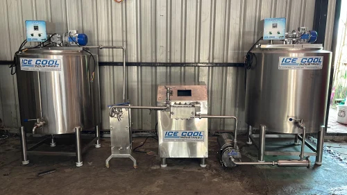 200 Litres Ice Cream Making Plant - Color: Silver