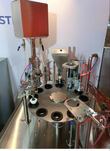 Chrome Finish Stainless Steel Ice Cream Cup Filling Machine