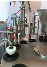 Chrome Finish Stainless Steel Ice Cream Cup Filling Machine