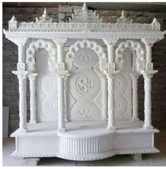 Carved White Marble Temple