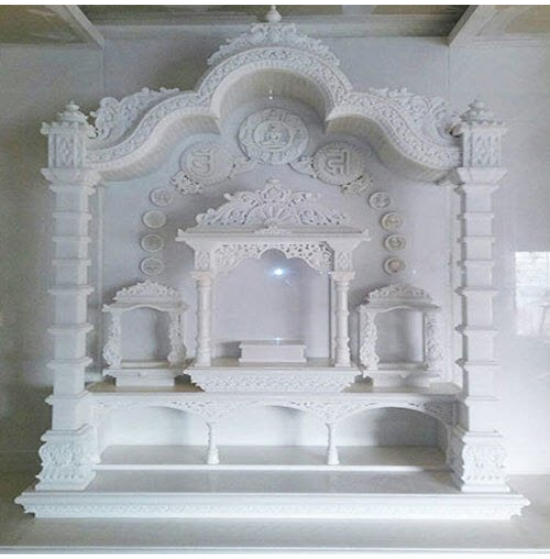 Carved White Marble Temple