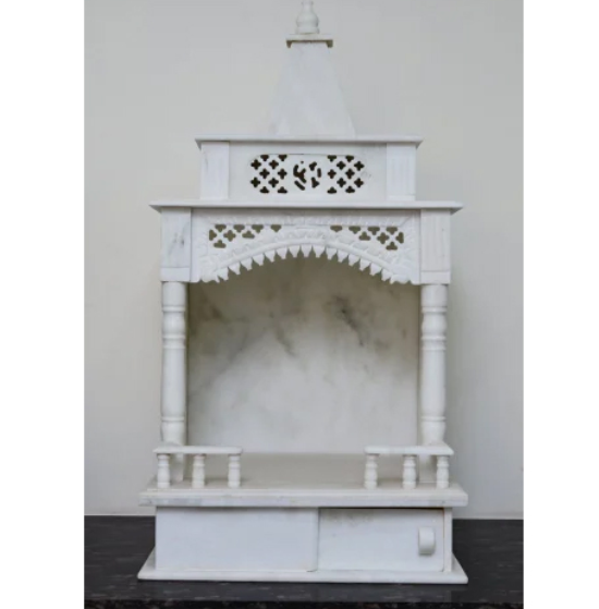Carved White Marble Temple