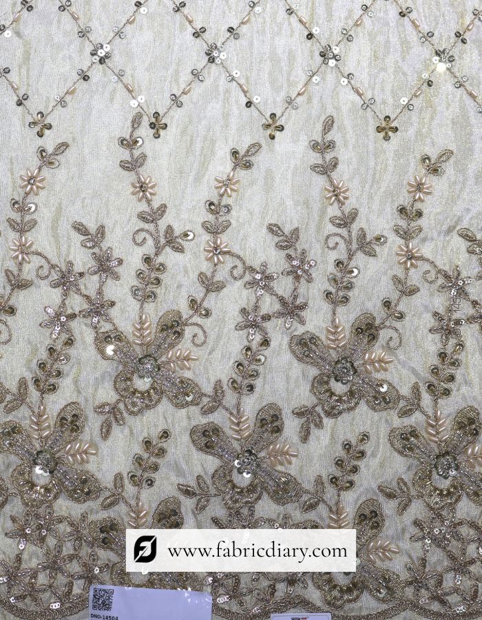 Multicolor Embellished Border with Beads & Sequins