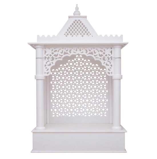 Beautiful Jali Marble Temple - Color: White