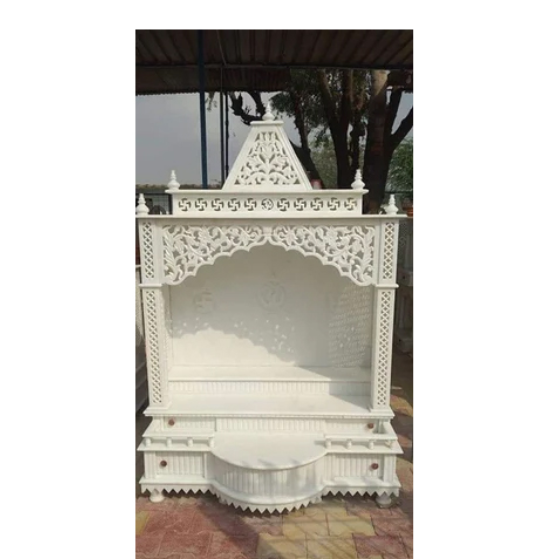 Beautiful Jali Marble Temple - Color: White