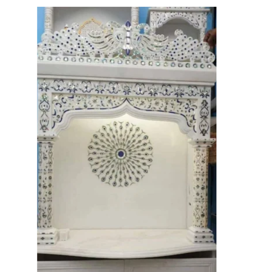 Inlay White Marble Temple - Hardness: High