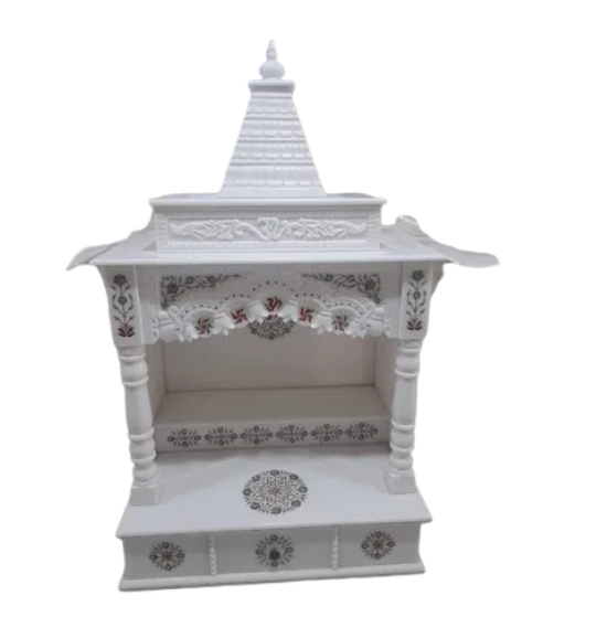 Inlay White Marble Temple - Hardness: High